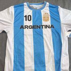 Messi Argentina Home Shirt. AFA Official Product. Size Young XL.